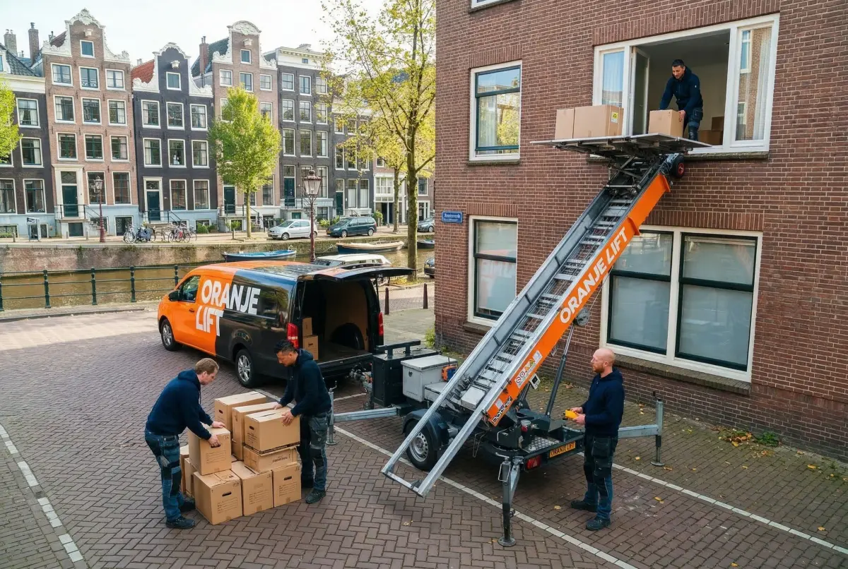 Verhuislift bij appartement Alphen aan den Rijn